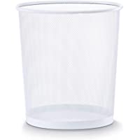 Zeller 17716 Papelera- Metal- Blanco- 26x26x28 cm